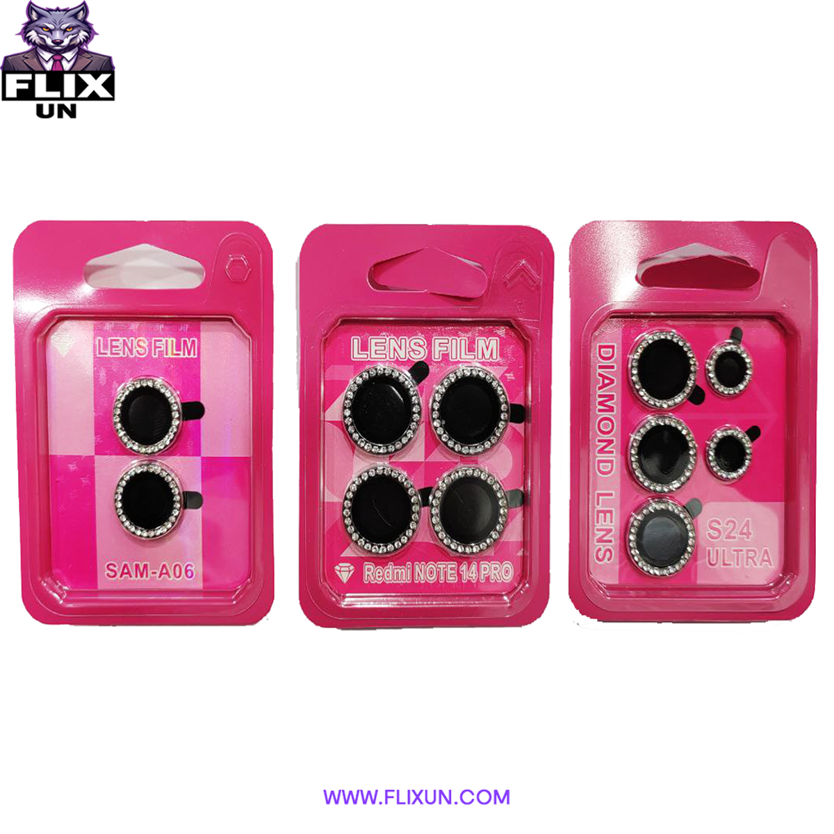 خرید عمده محافظ لنز نگین‌دار