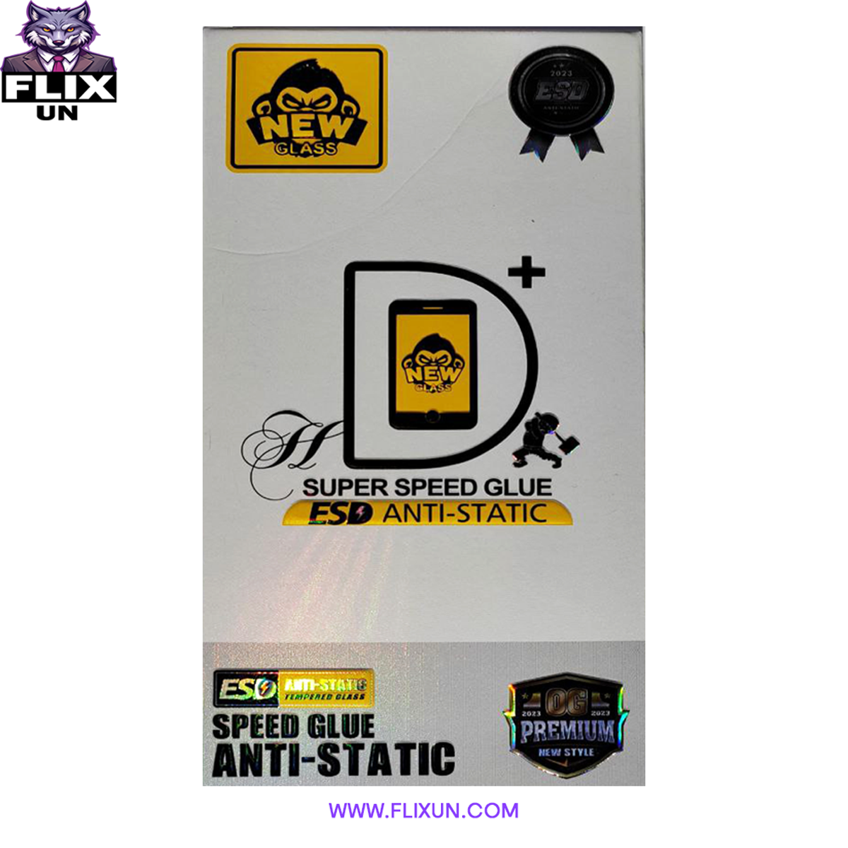 خرید عمده گلس آنتی استاتیک شرکتی ارزان