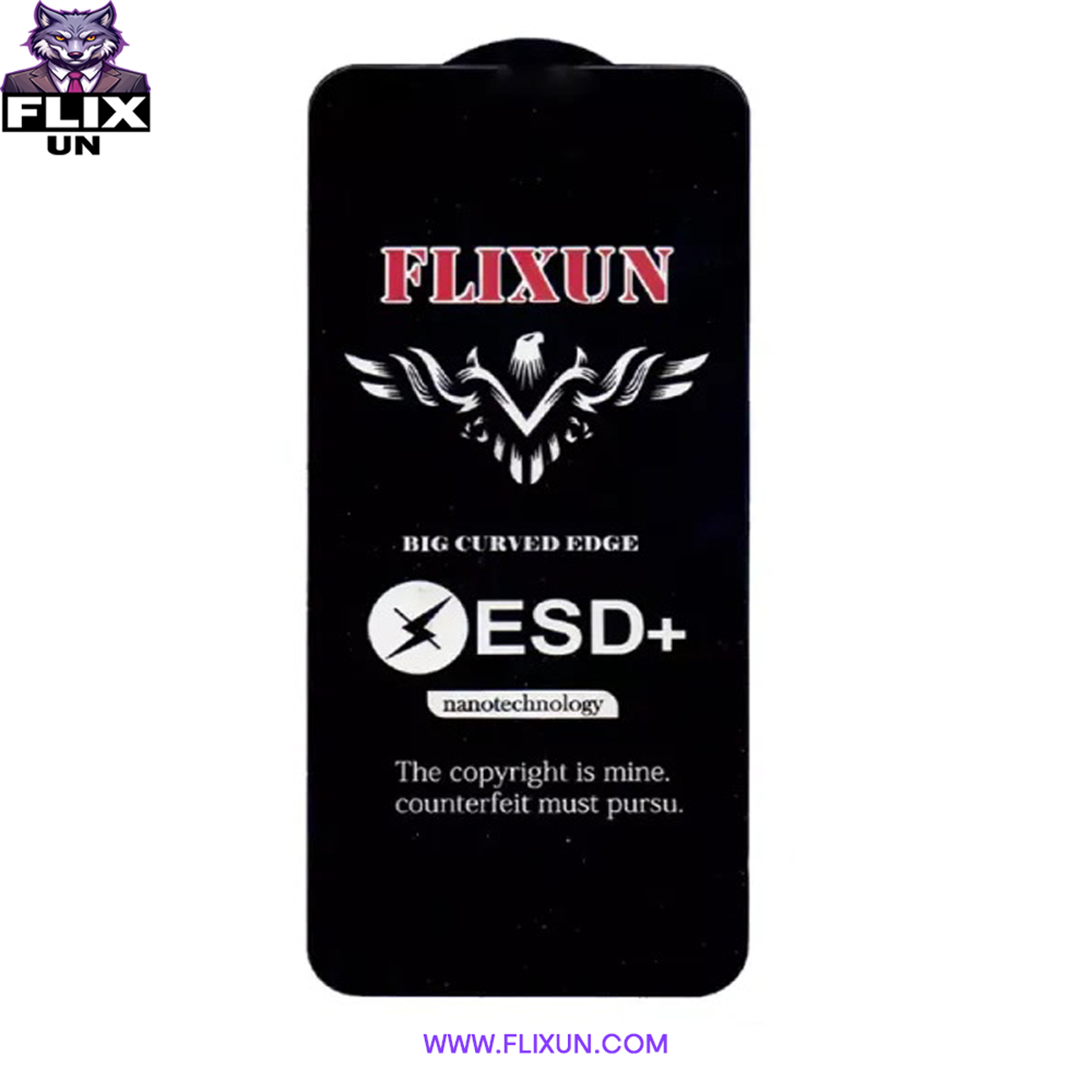 خرید عمده گلس سوپردی پلاس آنتی استاتیک فلیکسون