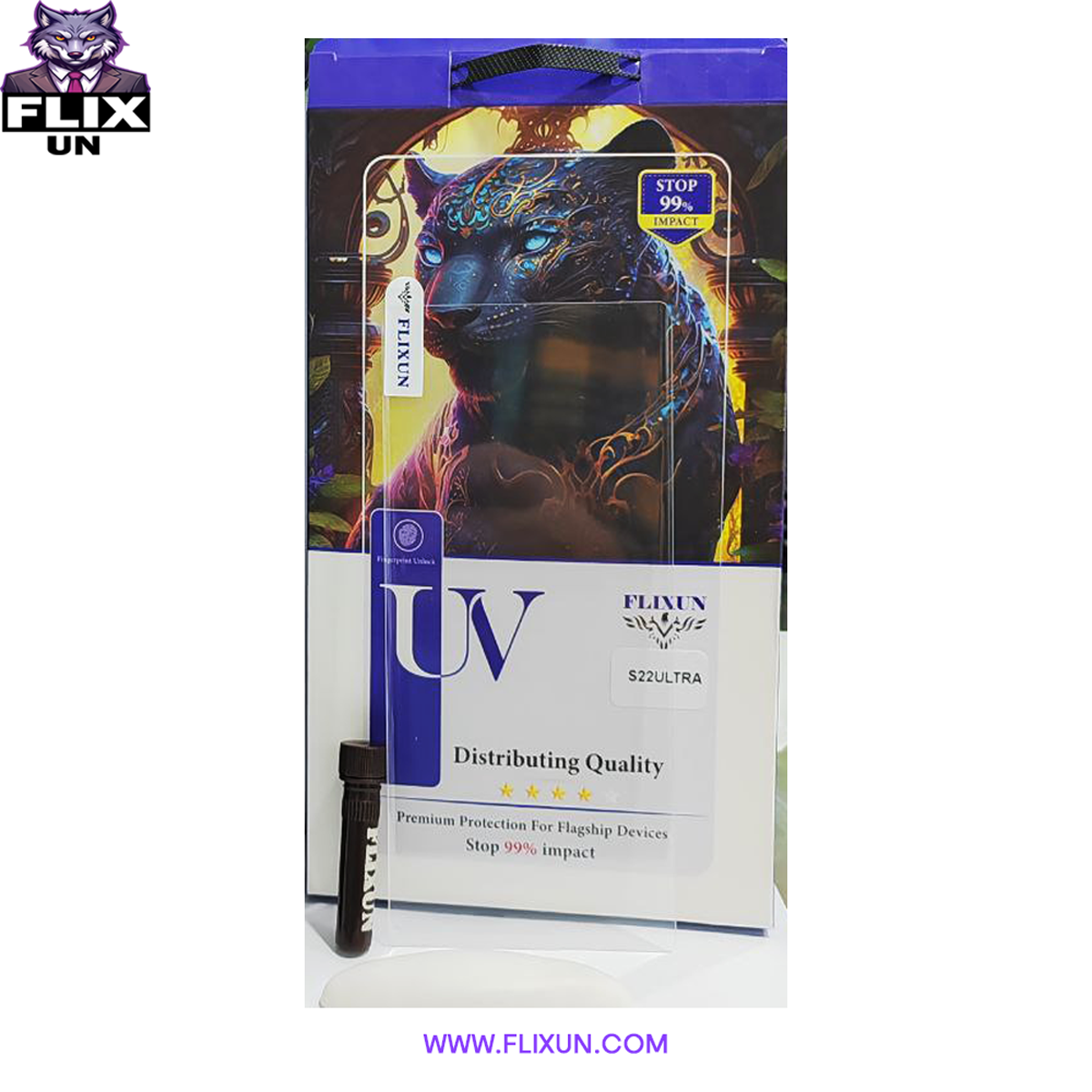 خرید عمده گلس یووی برند فلیکسون