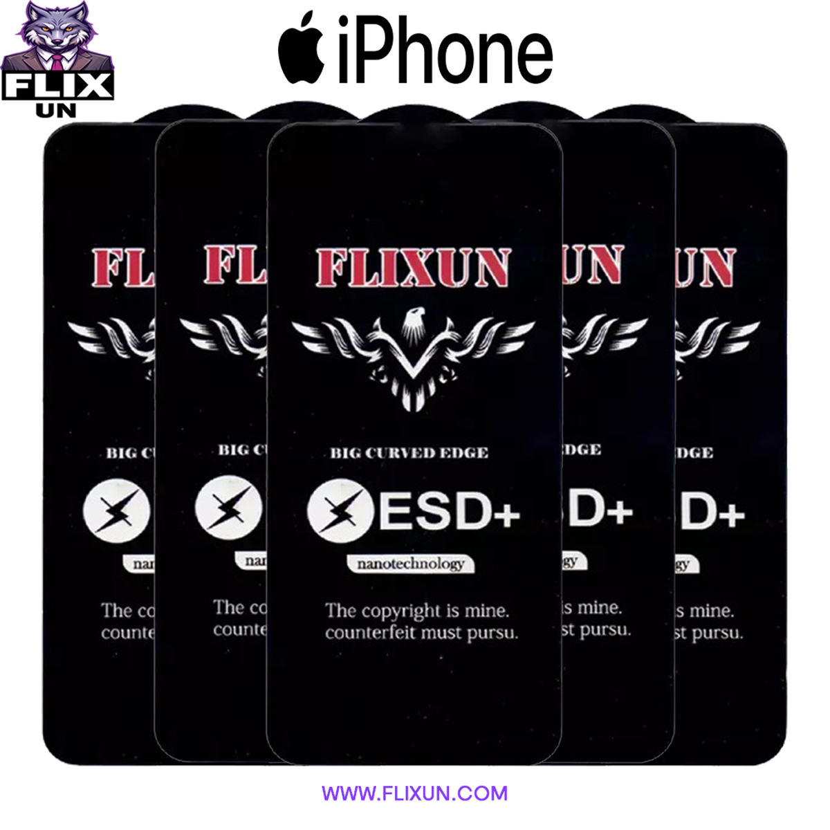 خرید عمده گلس سوپردی پلاس آنتی استاتیک آیفون